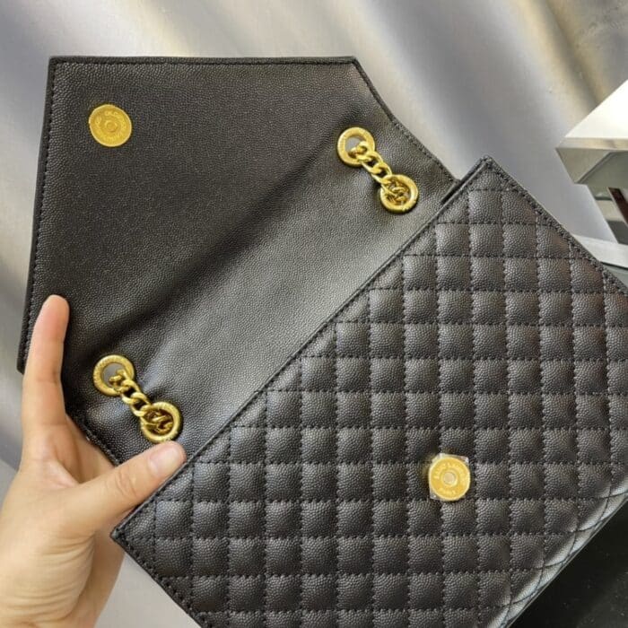 Saint Laurent Envelope Medium Black 24Cm - Image 5