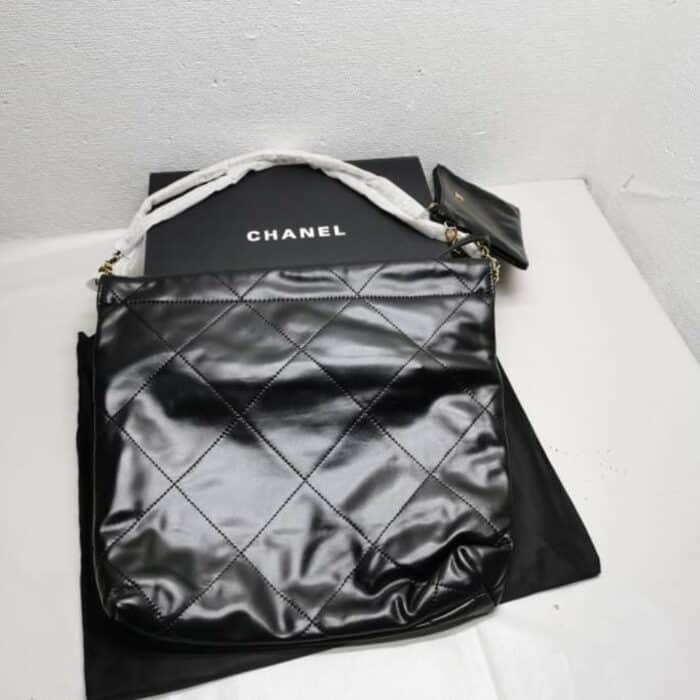 Chanel 22 Handbag Black 30cm AS3260 B08037 94305 - Image 3