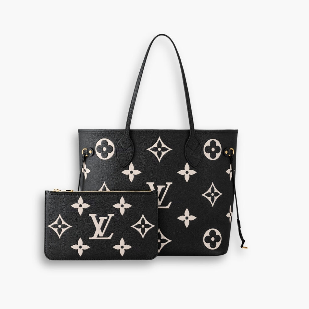 Louis Vuitton Neverfull MM Monogram Empreinte Black 31cm M58907