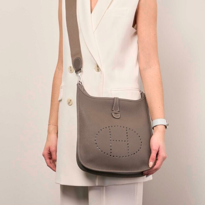 Hermes Evelyne 29 Clemence Etoupe 29cm - Image 6