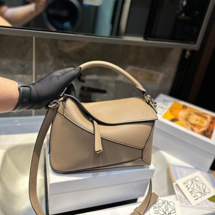 Loewe Small Puzzle Bag Sand 24cm A510P60X30 2150 - Image 2