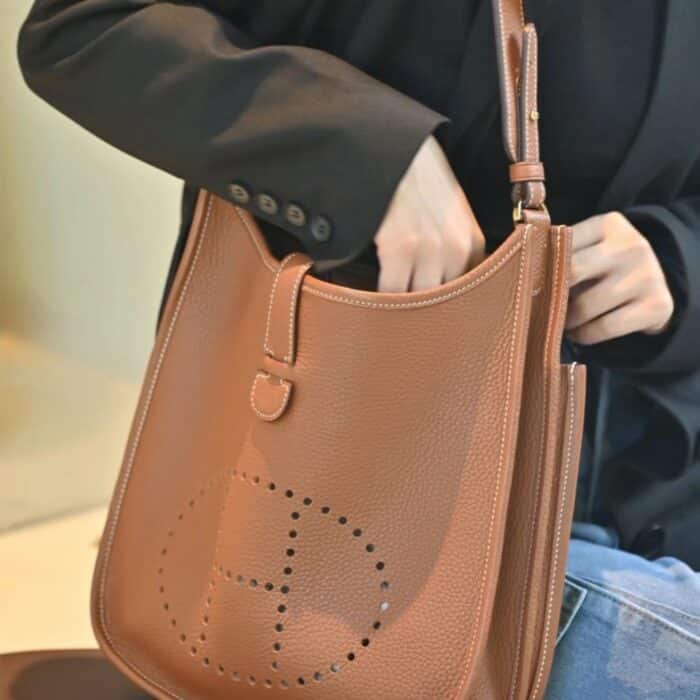 Hermes Evelyne 29 Clemence Brown 29cm - Image 5