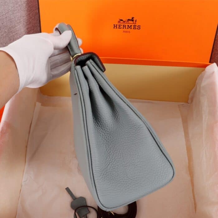 Hermes Kelly 25 Togo Handbag Gris Mouette 25cm - Image 2