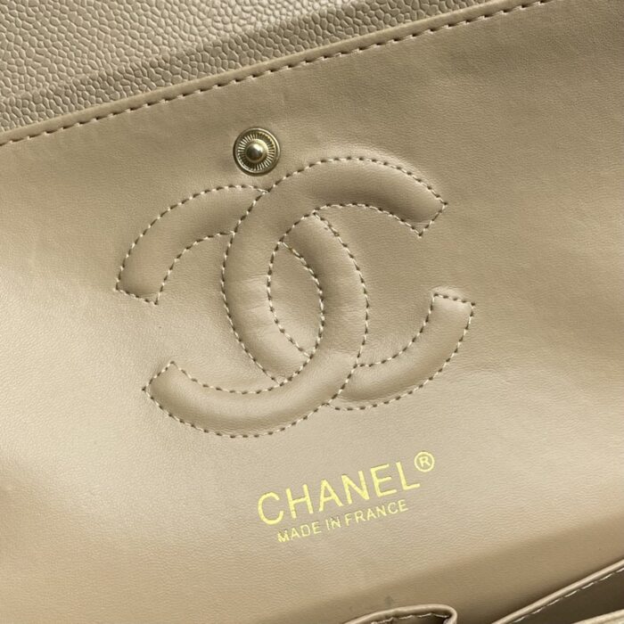 Chanel Classic Double Flap Bag Beige 25cm - Image 5