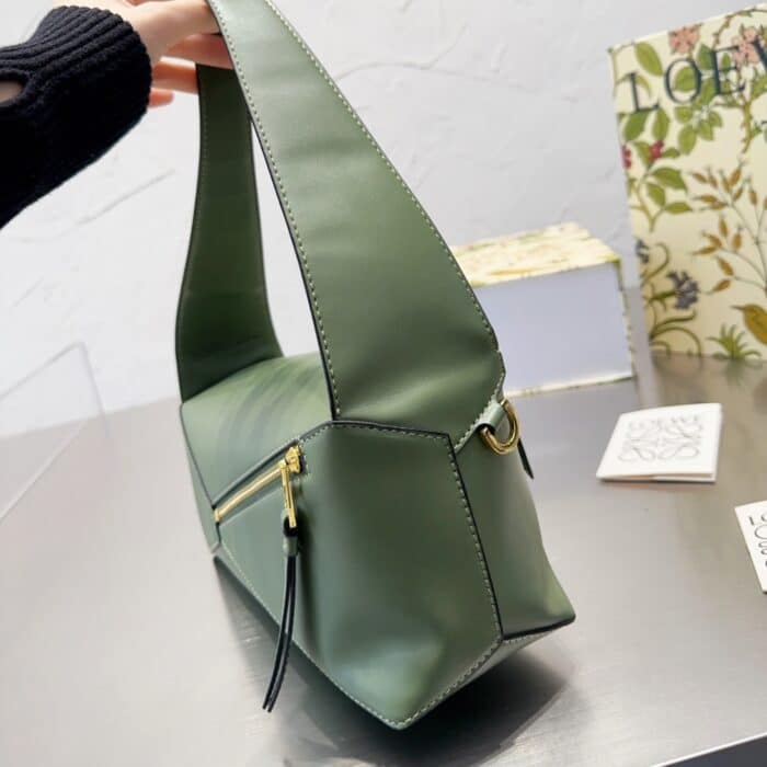 Loewe Puzzle Hobo Bag Leather Avocado 29cm A510J67X01386 - Image 3