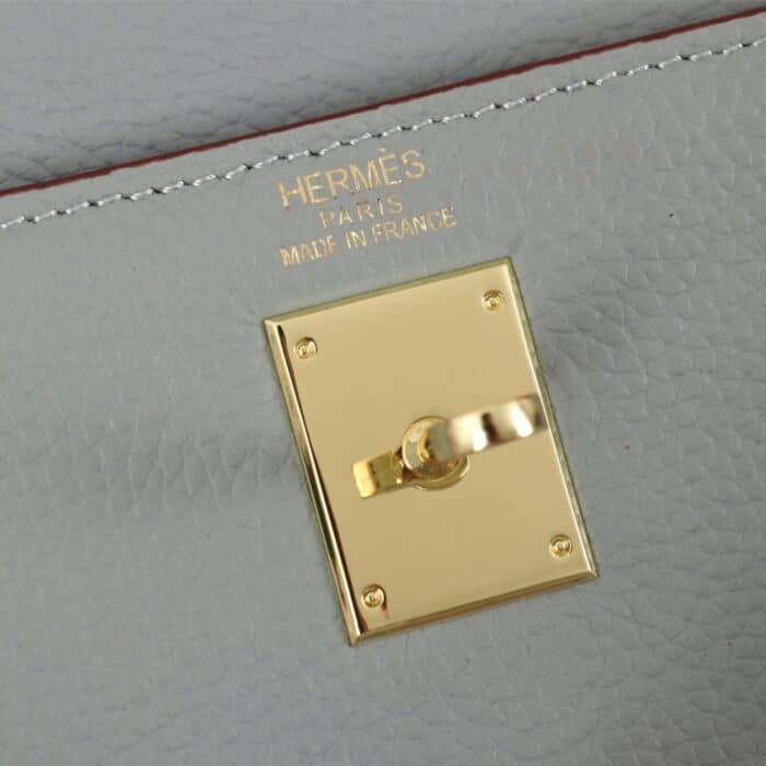 Hermes Kelly 25 Togo Handbag Gris Mouette 25cm - Image 3