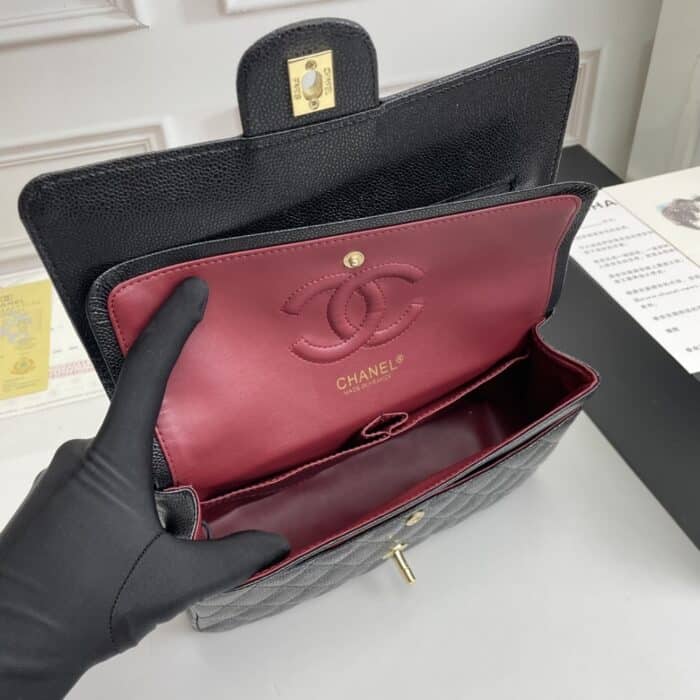 Chanel Classic Double Flap Bag Black 25cm A58600 Y01864 C3906 - Image 3