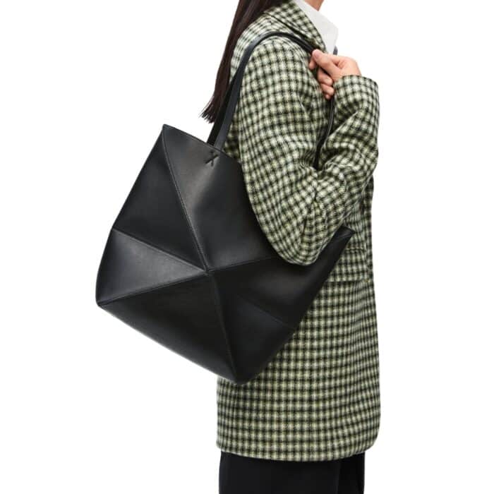 Loewe Medium Puzzle Fold Tote Black 25cm A657G50X01 1100 - Image 4
