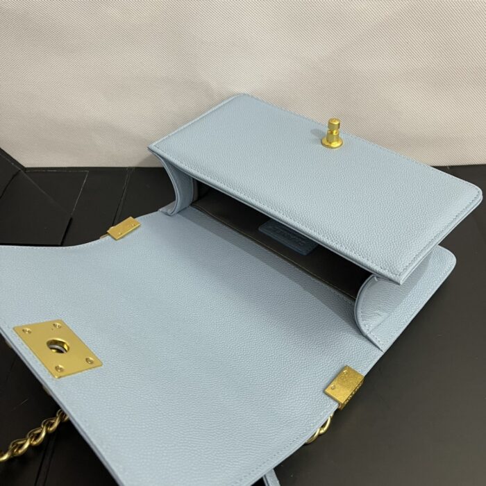 Chanel Medium Boy Bag Light Blue 25cm - Image 5