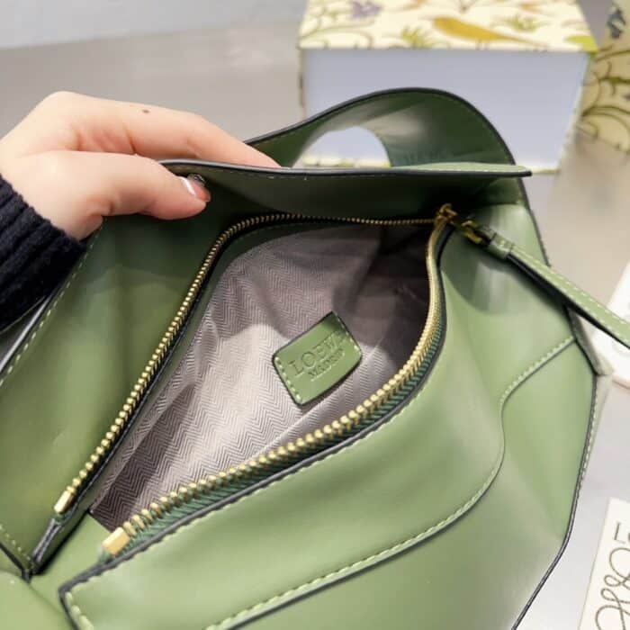 Loewe Puzzle Hobo Bag Leather Avocado 29cm A510J67X01386 - Image 5