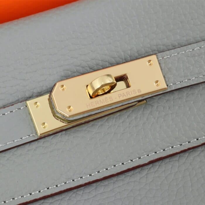 Hermes Kelly 25 Togo Handbag Gris Mouette 25cm - Image 5