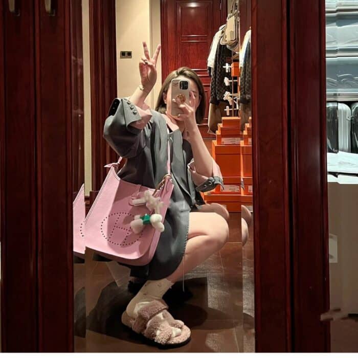 Hermes Evelyne 29 Clemence Mauve Sylvestre 25cm - Image 5