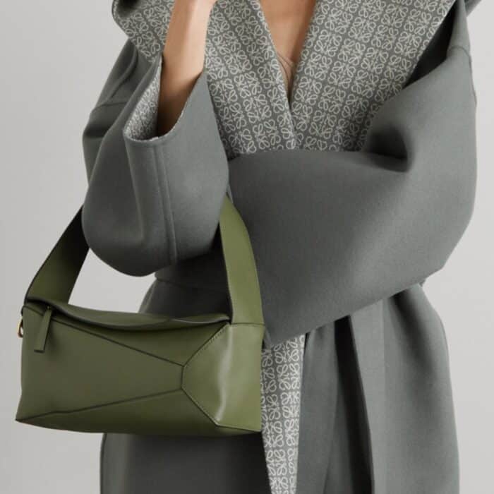 Loewe Puzzle Hobo Bag Leather Avocado 29cm A510J67X01386 - Image 6