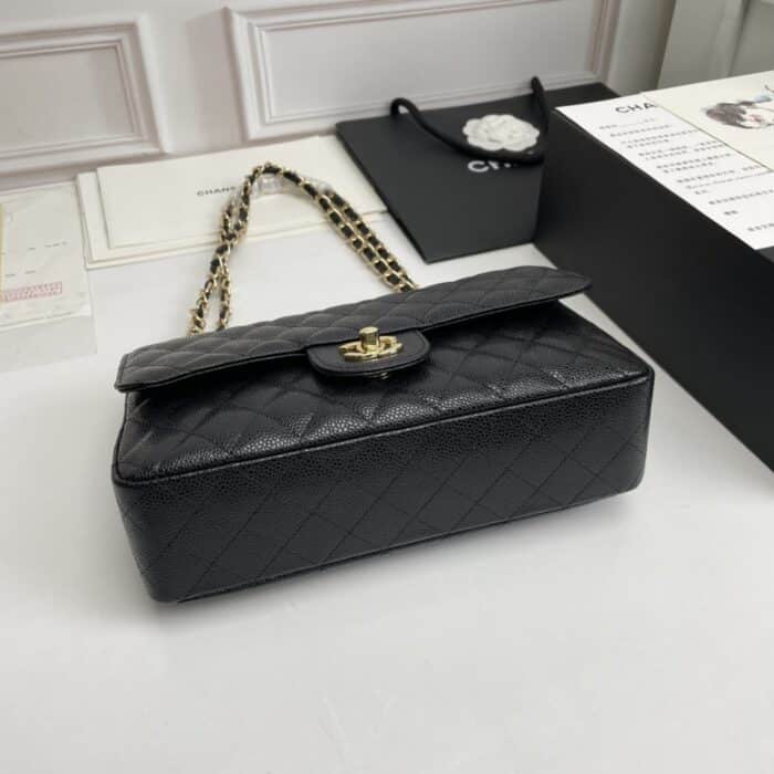 Chanel Classic Double Flap Bag Black 25cm A58600 Y01864 C3906 - Image 6