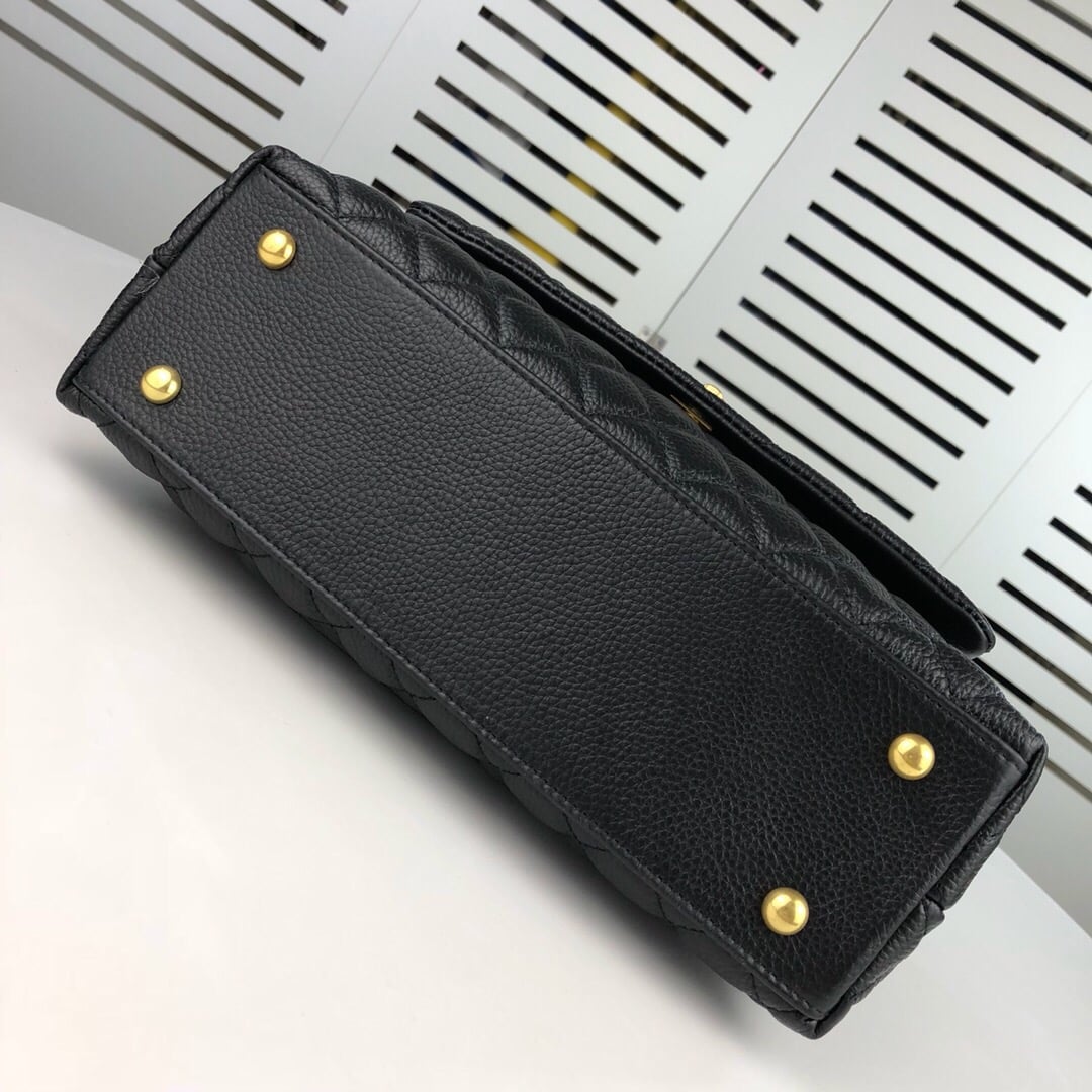 Chanel Coco Top Handle Flap Bag Black 26cm photo review
