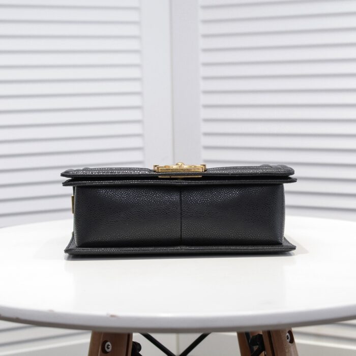Chanel Boy Medium Handbag Black 25cm A92193 Y83339 94305 - Image 7