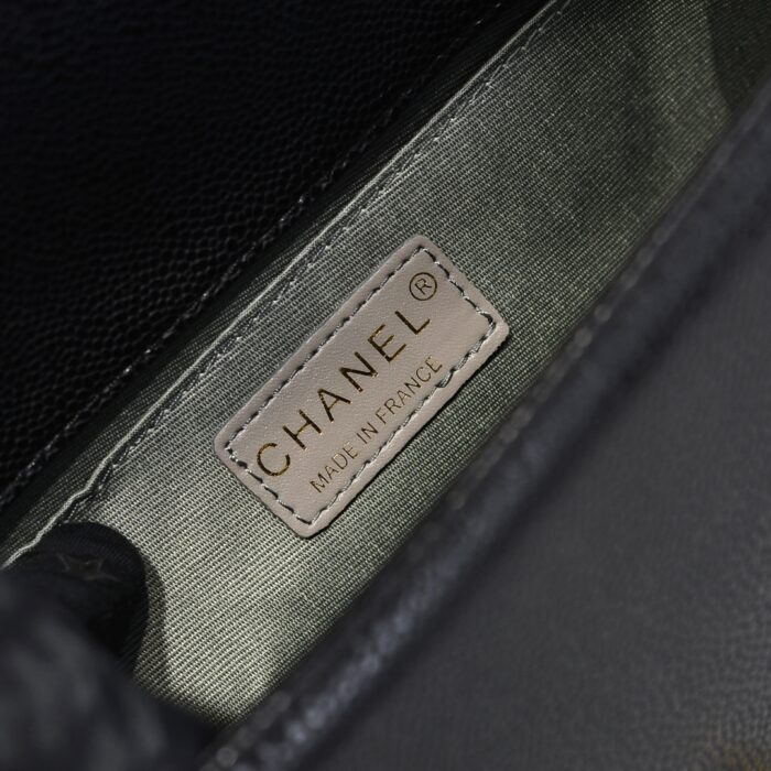 Chanel Boy Medium Handbag Black 25cm A92193 Y83339 94305 - Image 2
