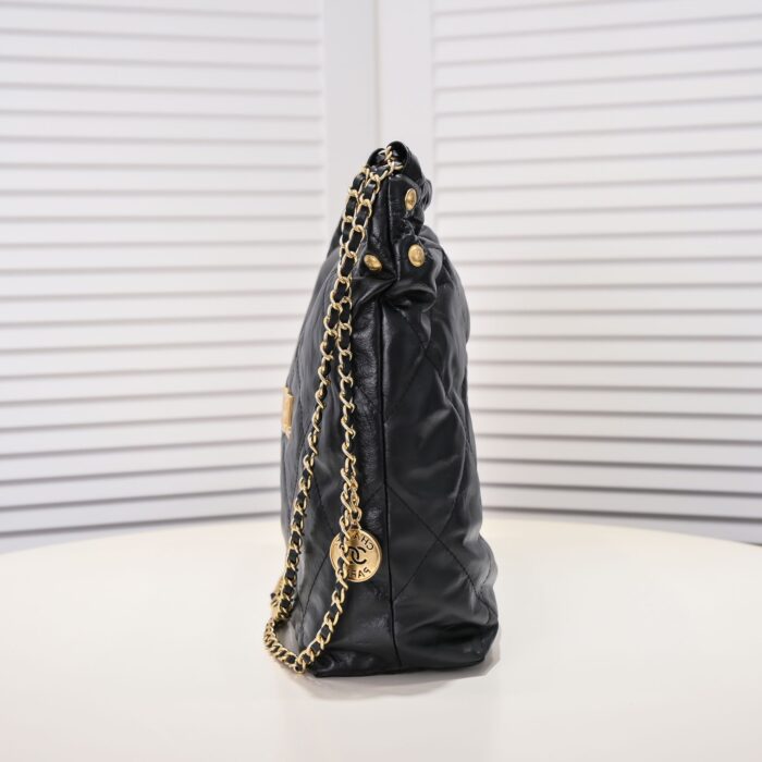Chanel 22 Handbag Black 30cm AS3260 B08037 94305 - Image 3