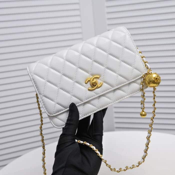 Chanel Wallet On Chain White 20cm - Image 5
