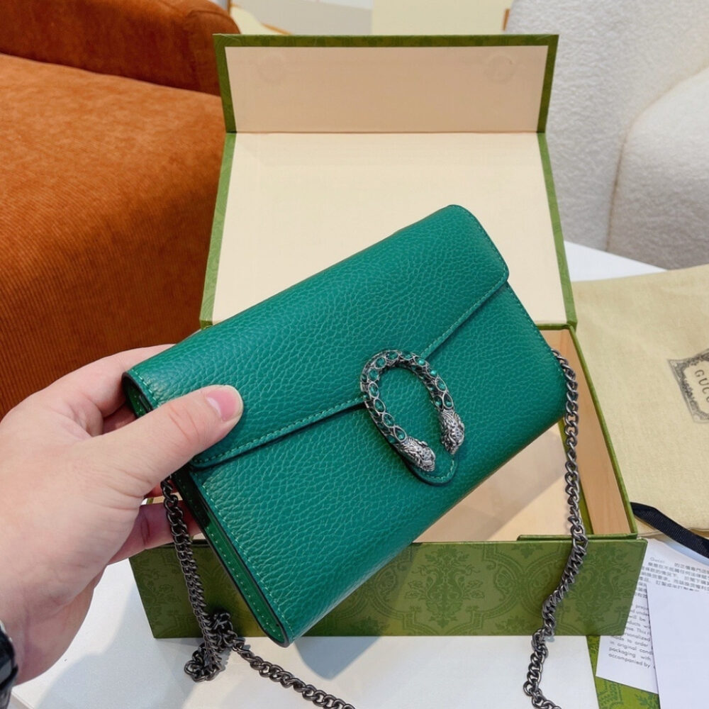 Alternative view of Gucci Dionysus Mini Chain Bag Green 20cm 401231 CAOGX 3120
