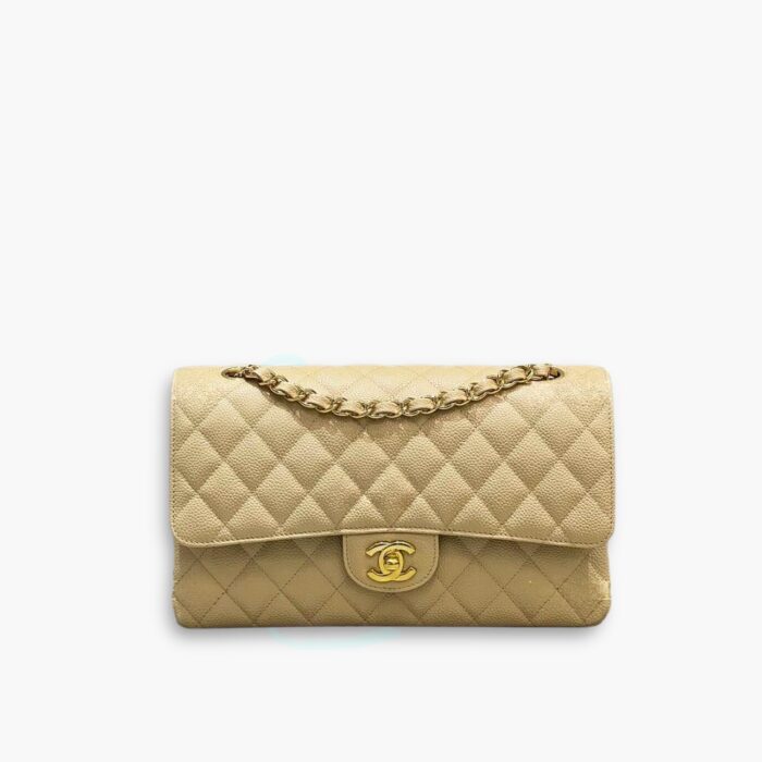 Chanel Classic Double Flap Bag Beige 25cm