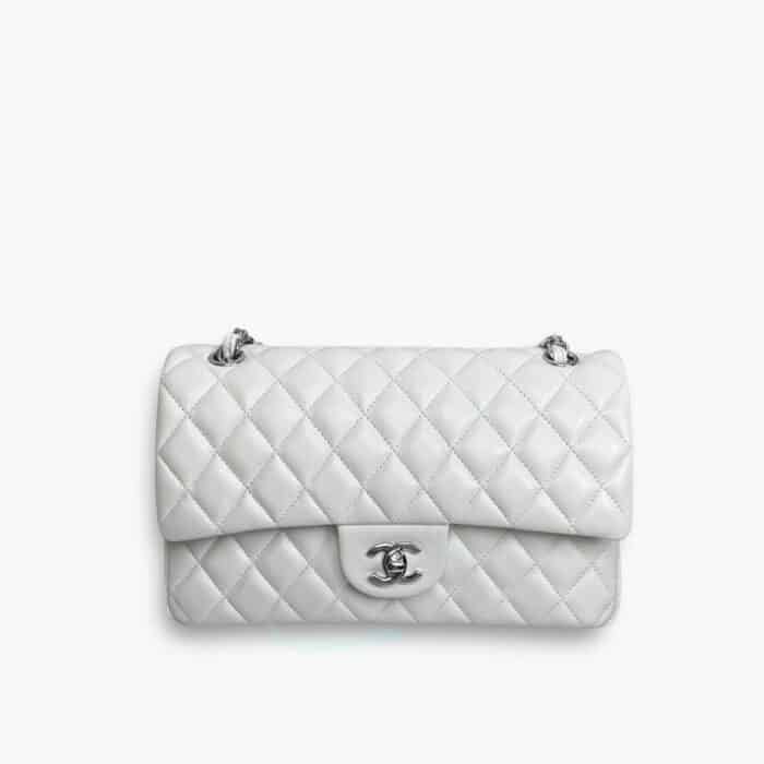 Chanel Classic Double Flap Bag White 25cm