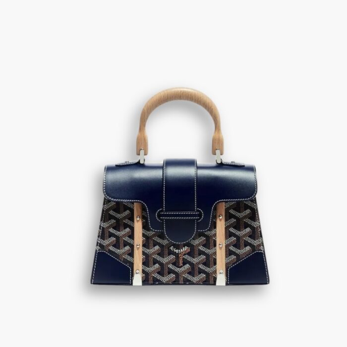 Goyard Saïgon Structuré Mini Bag Navy Blue 21Cm