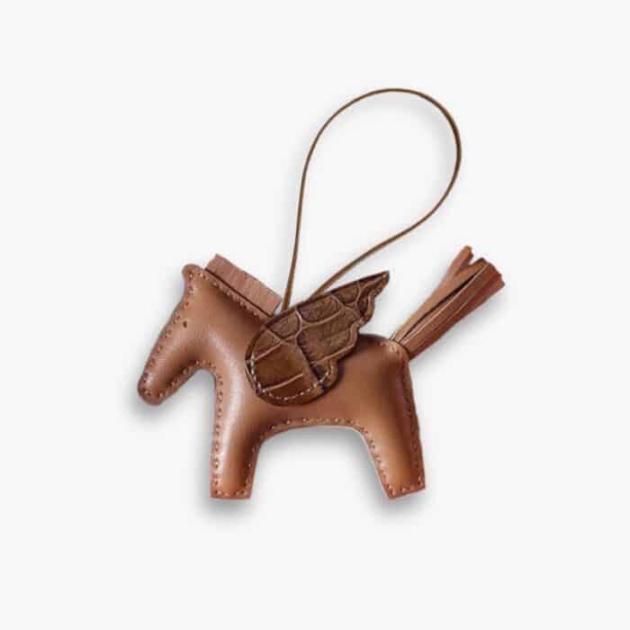 Hermes Rodeo Pegase Charm Brown