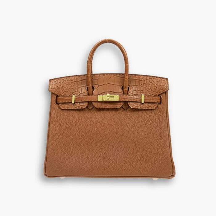 Hermes Birkin Touch Togo Handbag Brown 25cm