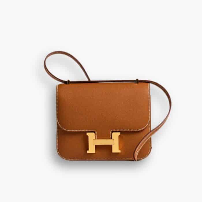 Hermes Mini Constance Epsom Leather Brown 19cm