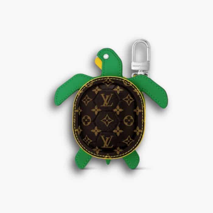 Louis Vuitton LV Turtle Pouch Bag Charm Monogram Green