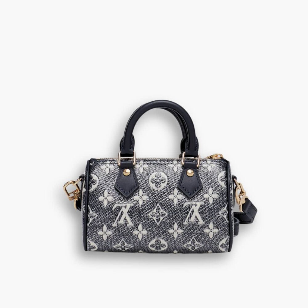 Louis Vuitton Nano Speedy Monogram in Denim 16cm