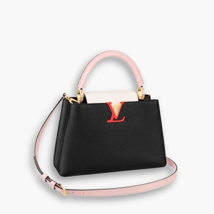 Louis Vuitton Capucines BB 27cm Black Pink