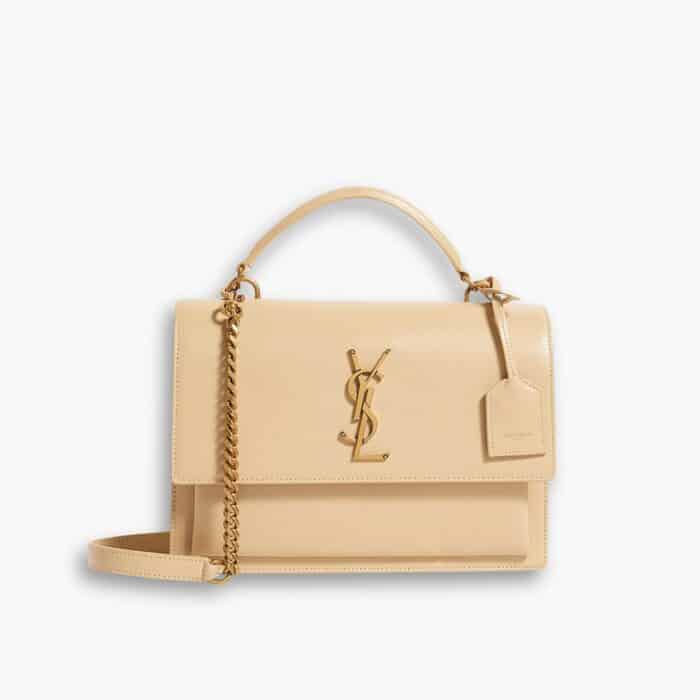 Saint Laurent Sunset Medium Dark Beige 25Cm