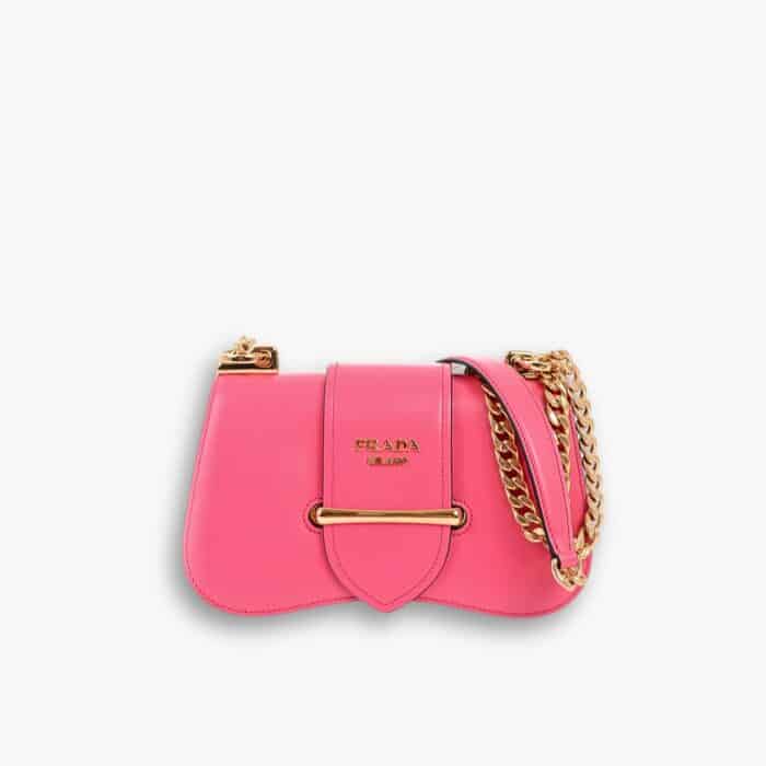 Prada Sidonie Saffiano Pink 24cm