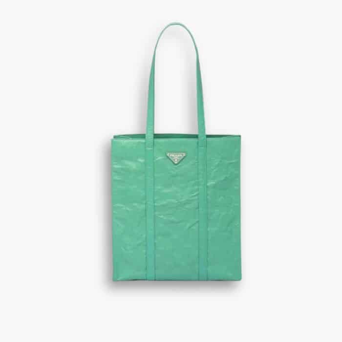 Prada Antique Nappa Leather Tote Green 33Cm