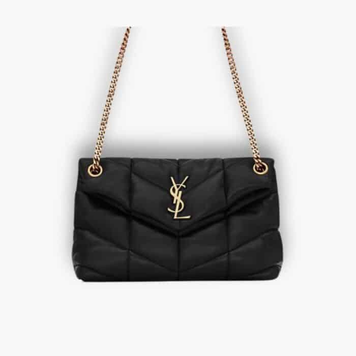 Saint Laurent Puffer Small Black 28cm 5774761el071000