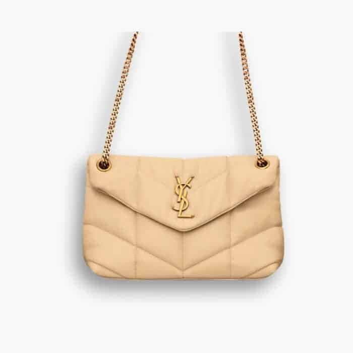 Saint Laurent Puffer Small Beige 28cm 5774761EL072721
