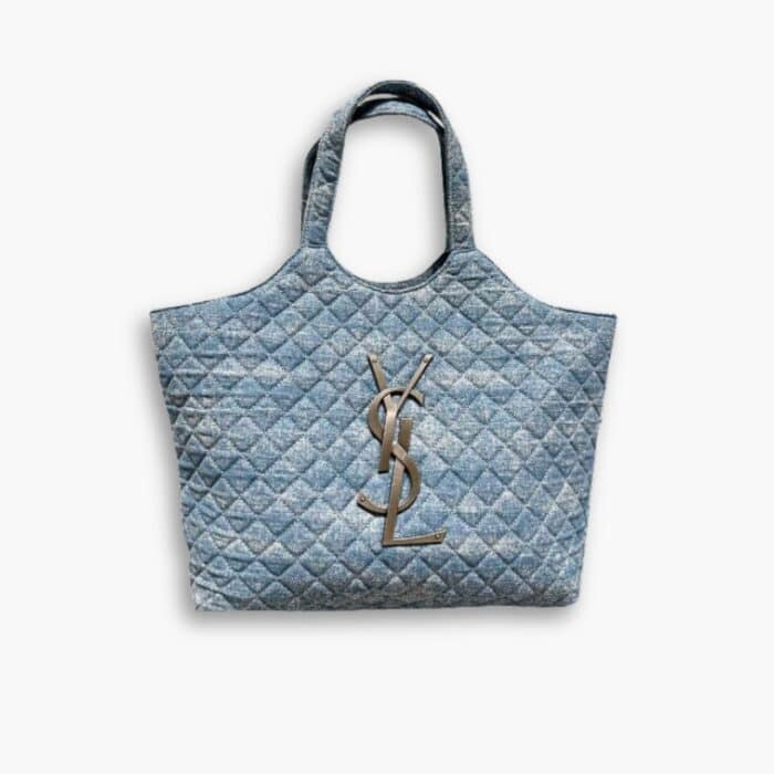 Saint Laurent Icare Maxi Shopping Bag Blue 40cm