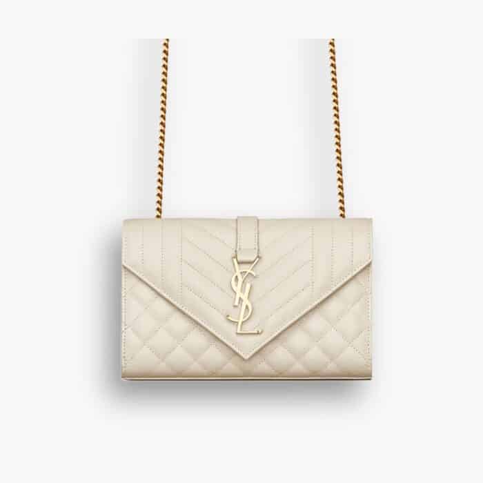Saint Laurent Envelope Small White 21Cm