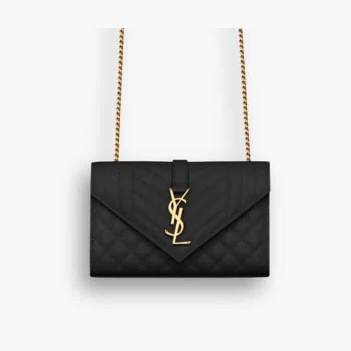 Saint Laurent Envelope Small Black 21Cm