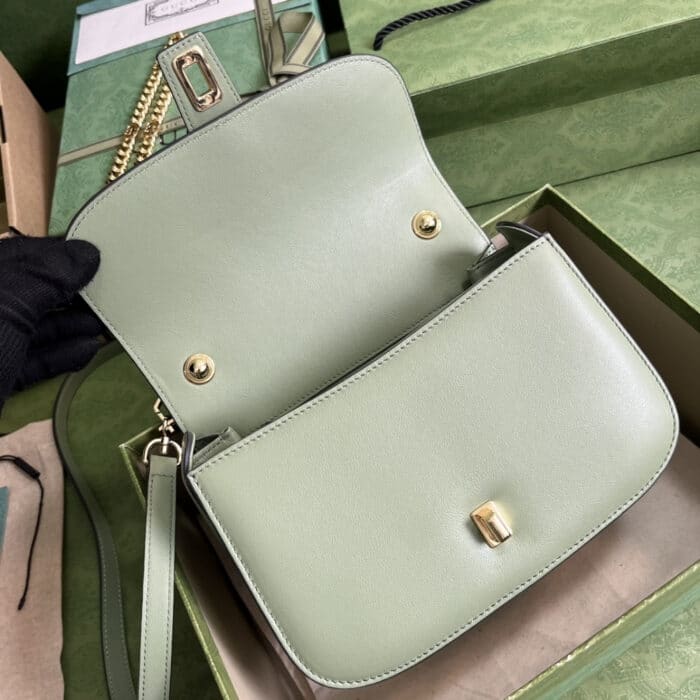 Gucci Blondie Top Handle Bag Light Green 23cm 735101 UXX0G 3408 - Image 5