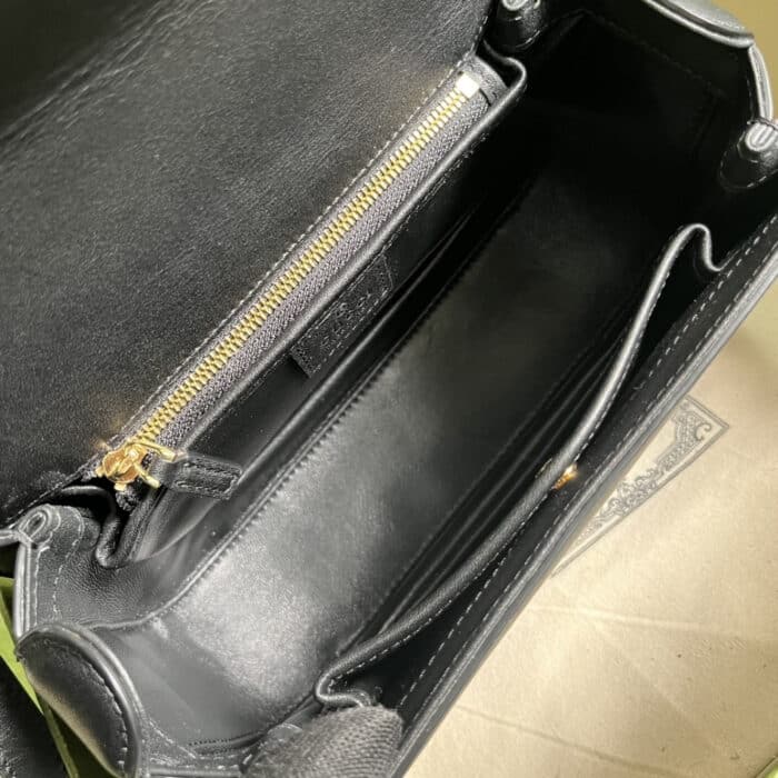 Gucci Blondie Top Handle Black 23cm 735101 UXX0G 1000 - Image 7