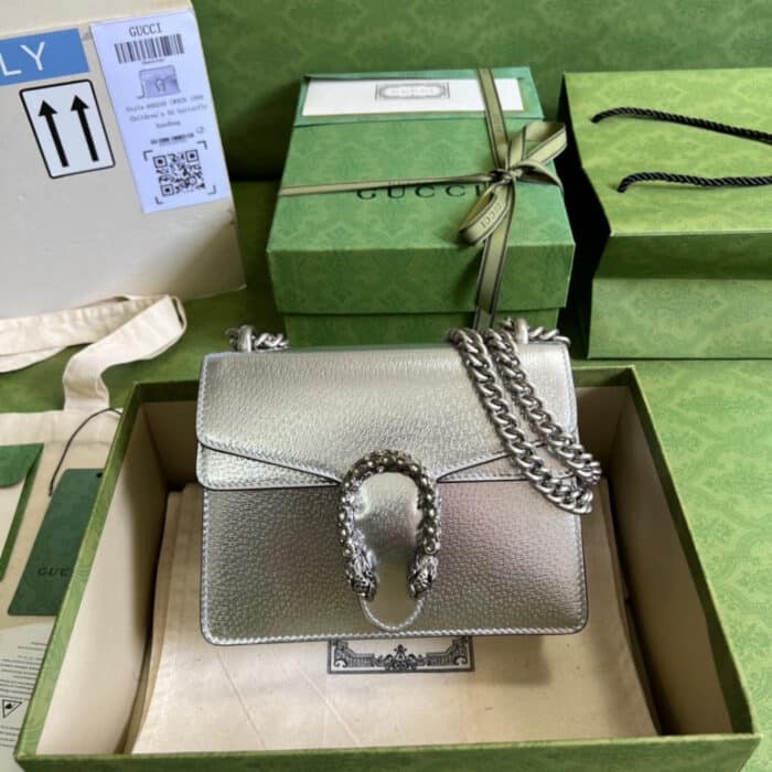 Gucci Dionysus Mini Bag Silver 20 cm 696804 1TRCN 1281 - Image 2