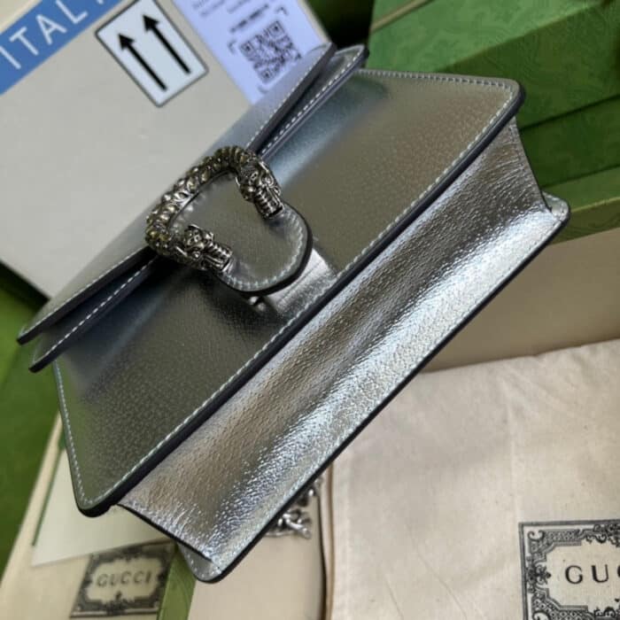 Gucci Dionysus Mini Bag Silver 20 cm 696804 1TRCN 1281 - Image 4