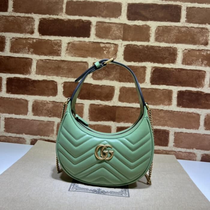 Gucci Marmont Mini Bag Green 21.5 cm 699514 AABZN 6707 - Image 2