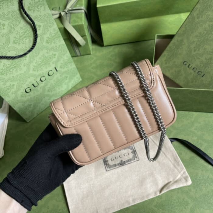 Gucci Marmont Bag Beige 16.5 cm 476433 DTD5N 2754 - Image 3
