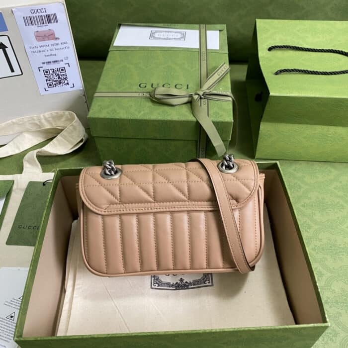 Gucci Marmont Mini Bag Beige 23 cm 446744 UM8AN 2754 - Image 3