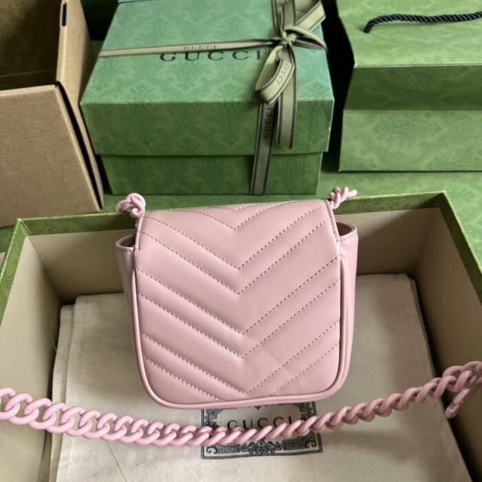 Gucci Marmont Belt Bag Pink 12.5 cm 739599UM8KV 5909 - Image 3