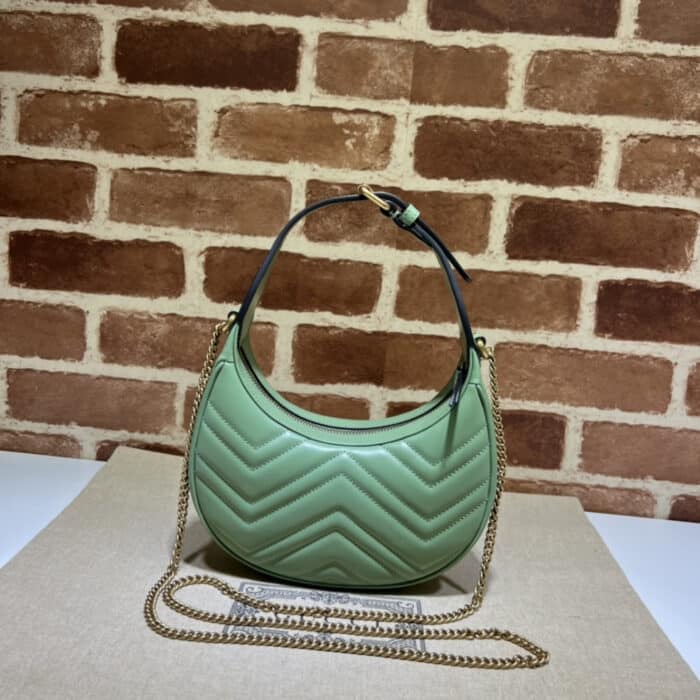 Gucci Marmont Mini Bag Green 21.5 cm 699514 AABZN 6707 - Image 4